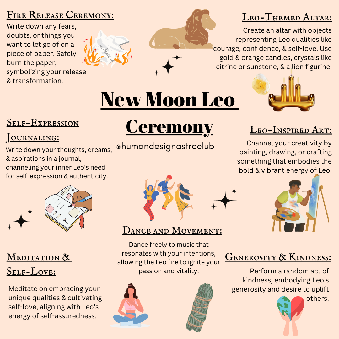 new moon leo ceremony